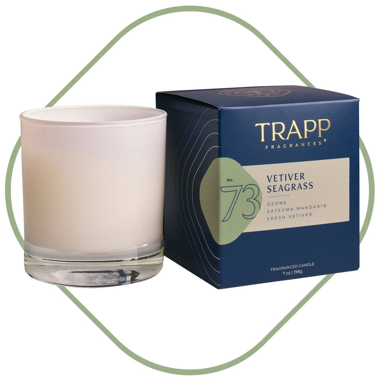 Trapp Fragrances - No. 73 Vetiver Seagrass 7 oz. Candle in Signature Box