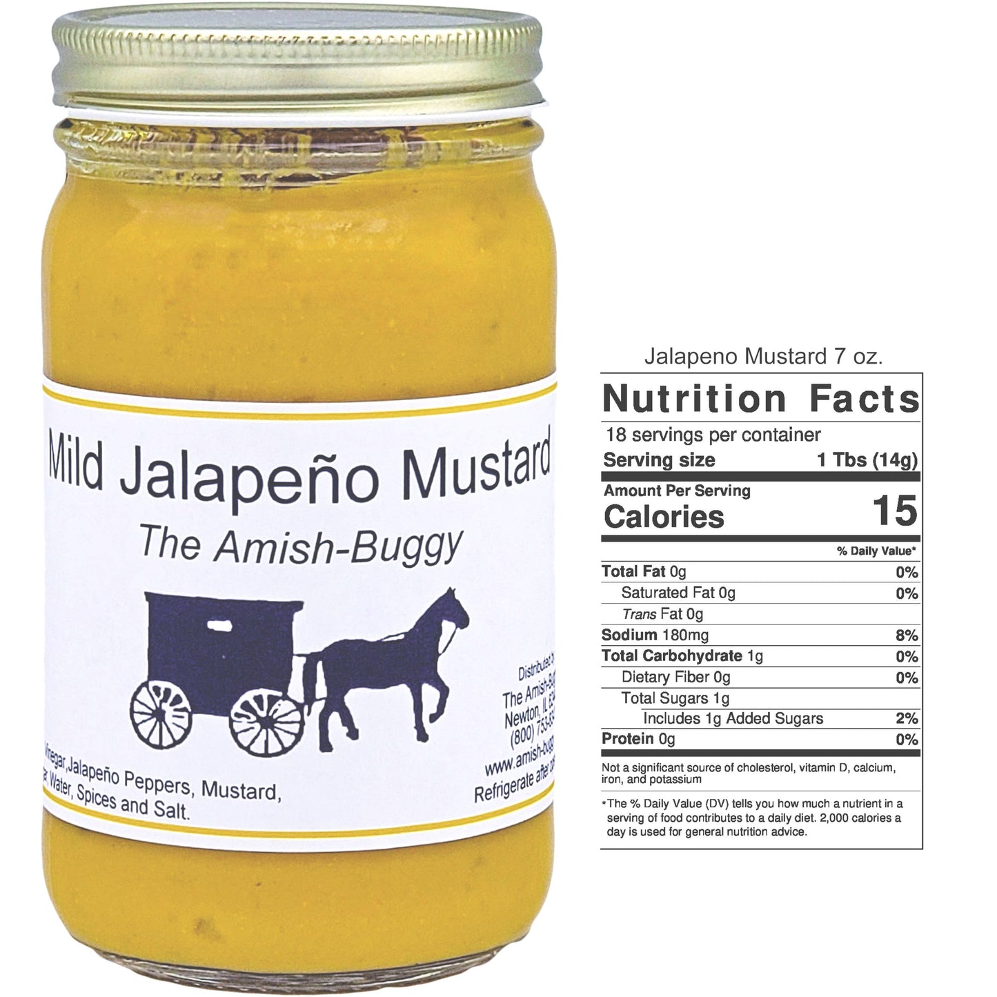 Arndt's Fudgery LLC - Amish Made Mustards Jar: Habanero