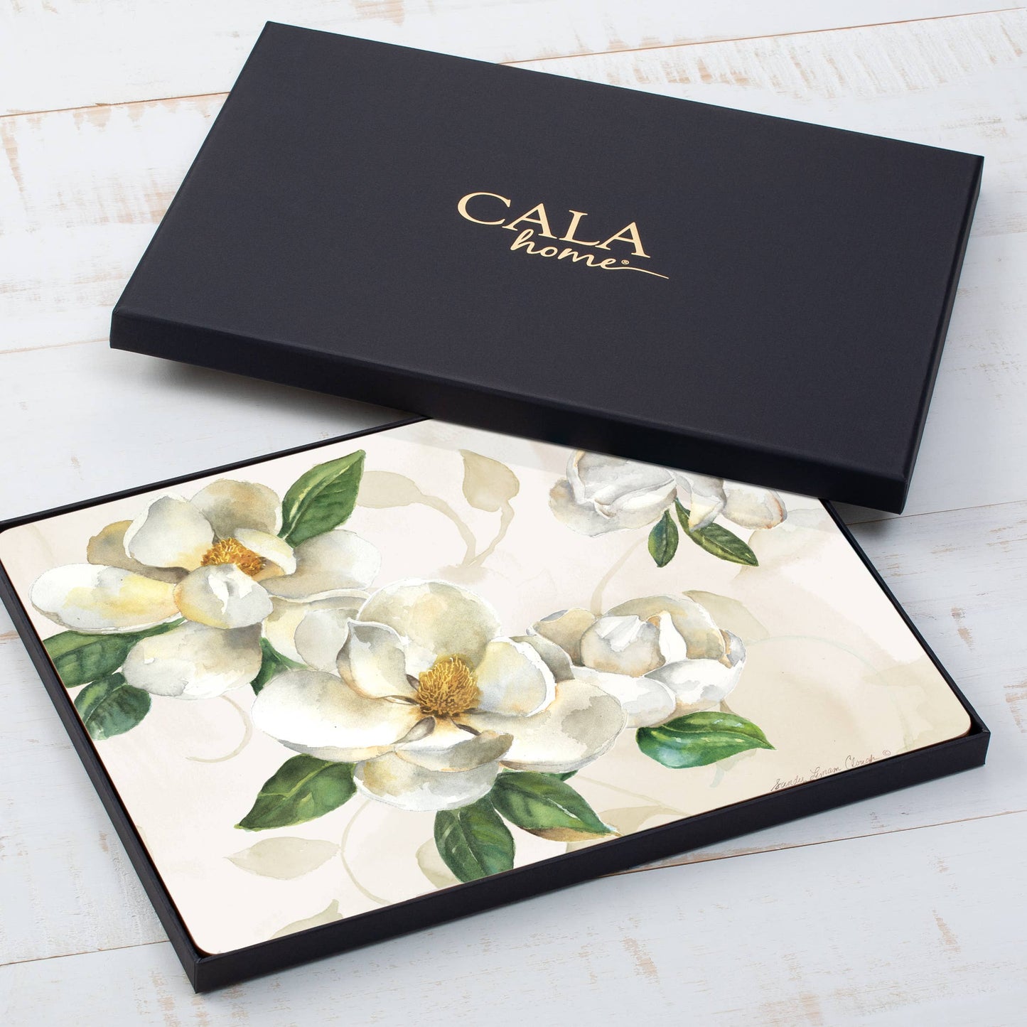 CounterArt/Highland Home/Thirstystone/CoasterStone - Cala Home Magnolias Decorative Hardboard Placemats