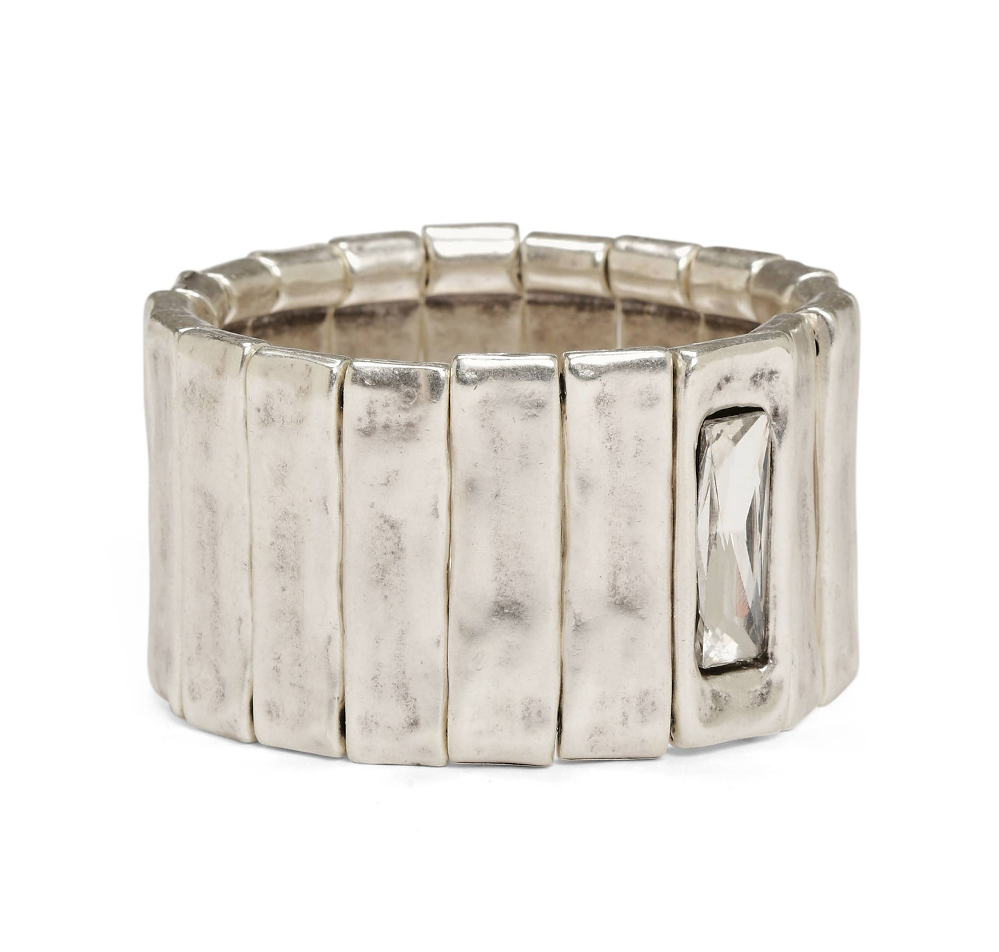 Chanour - Handmade Pewter Bracelet - NB2214 CLEAR