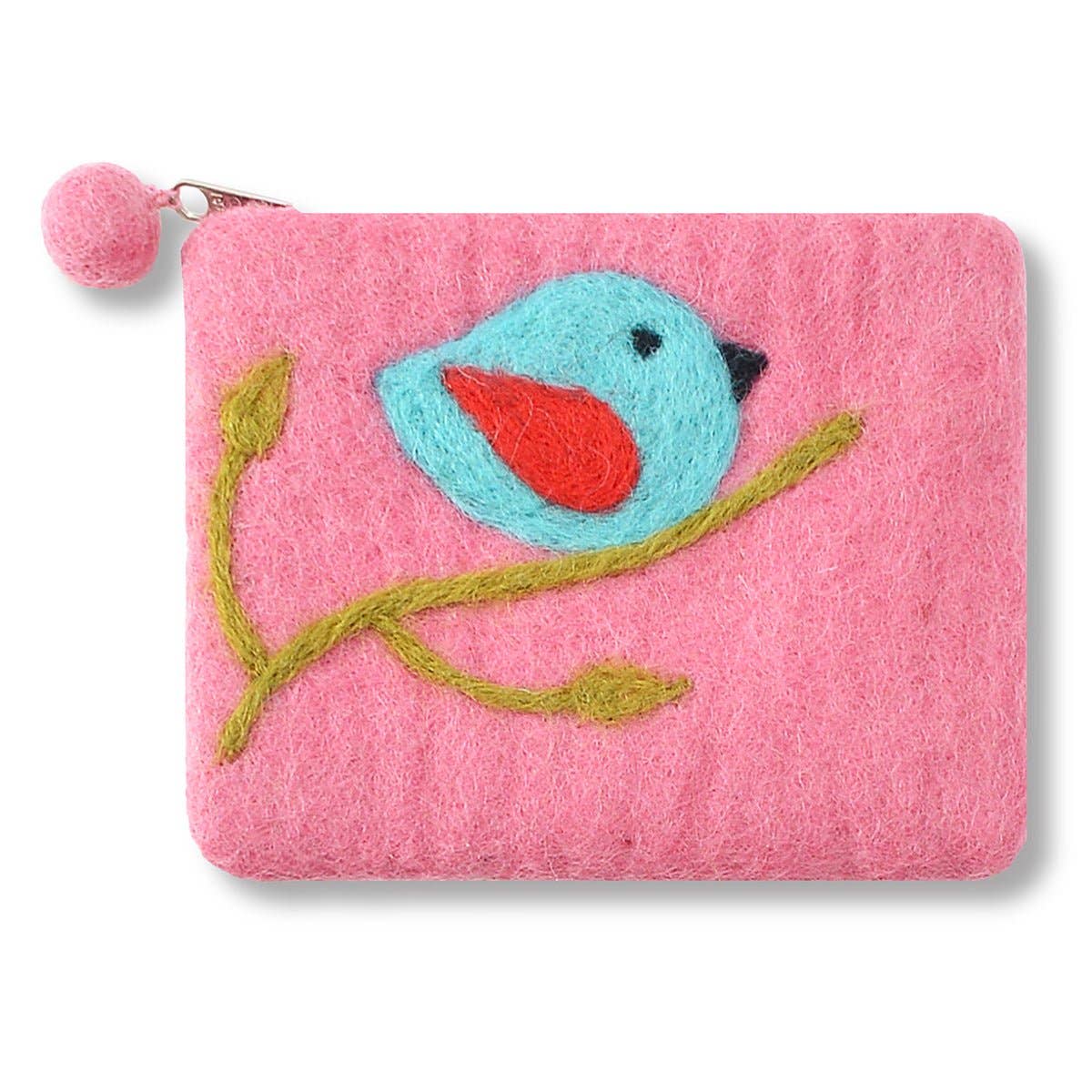 BNB Crafts Inc. - One Bird Design Coin Purse: Turquoise