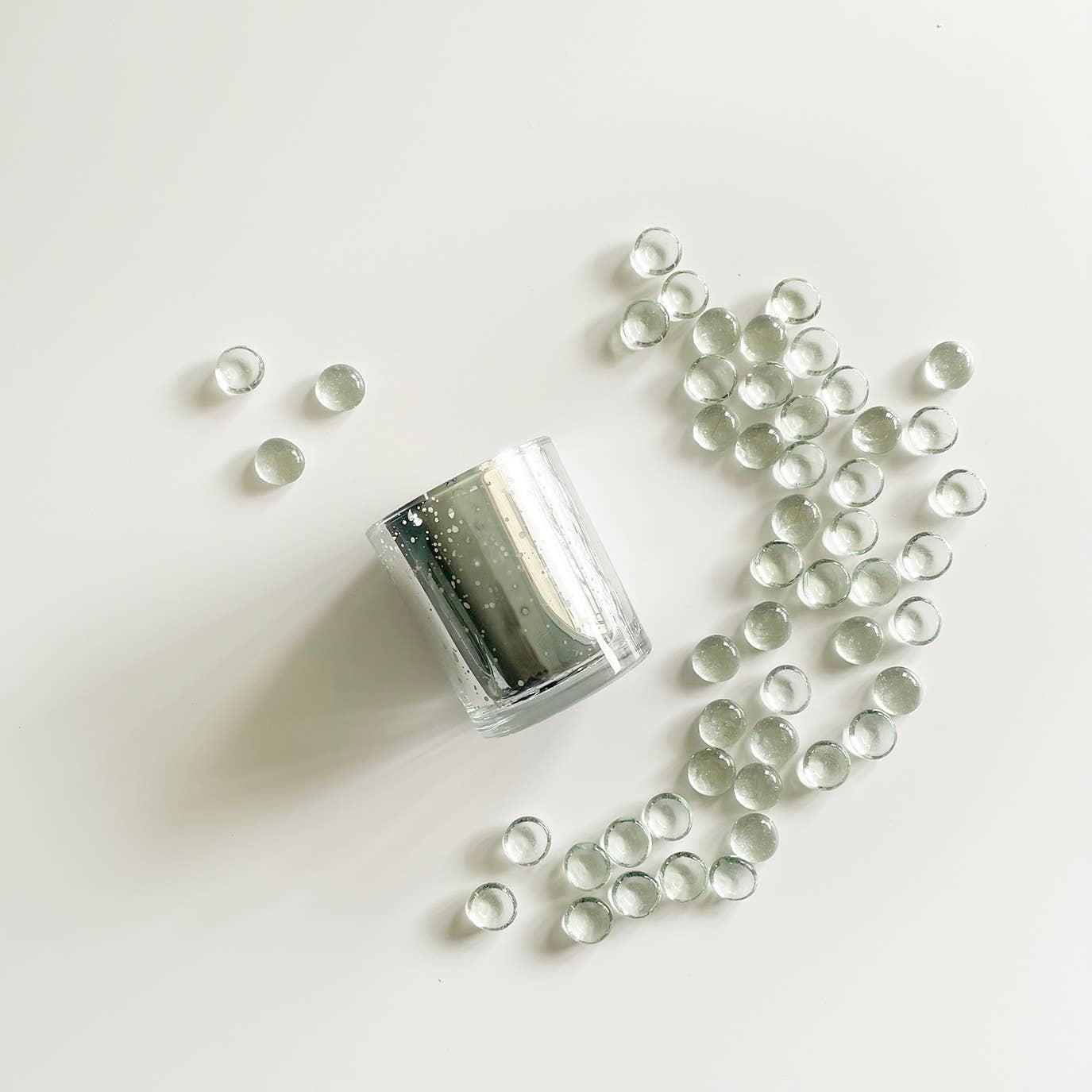 Davidson Candle Company LLC - Apple Spice Candle Silver Electroplated glass candle in box