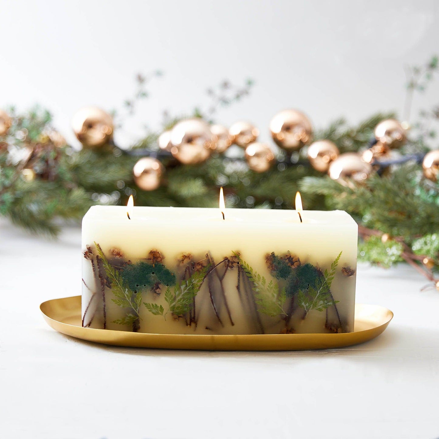 Rosy Rings - Forest Brick Botanical Candle