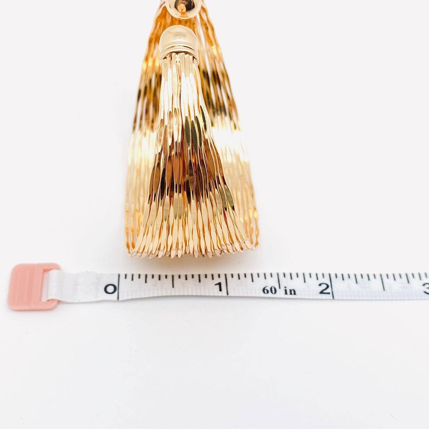 Mio Queena - Multi-layered Metal Coil Wide-sided Gold-plated Cuff Bangle