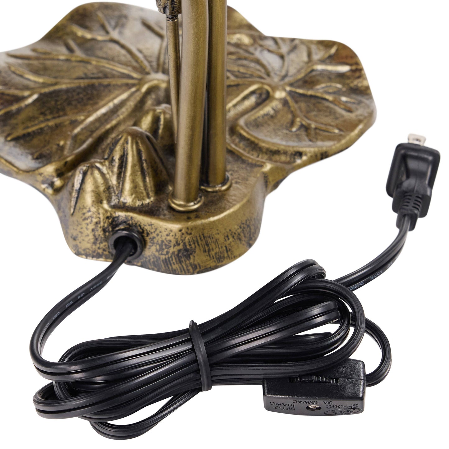 River of Goods - 16"H Hand Blown Glass 3 Lily Downlight Table Lamp