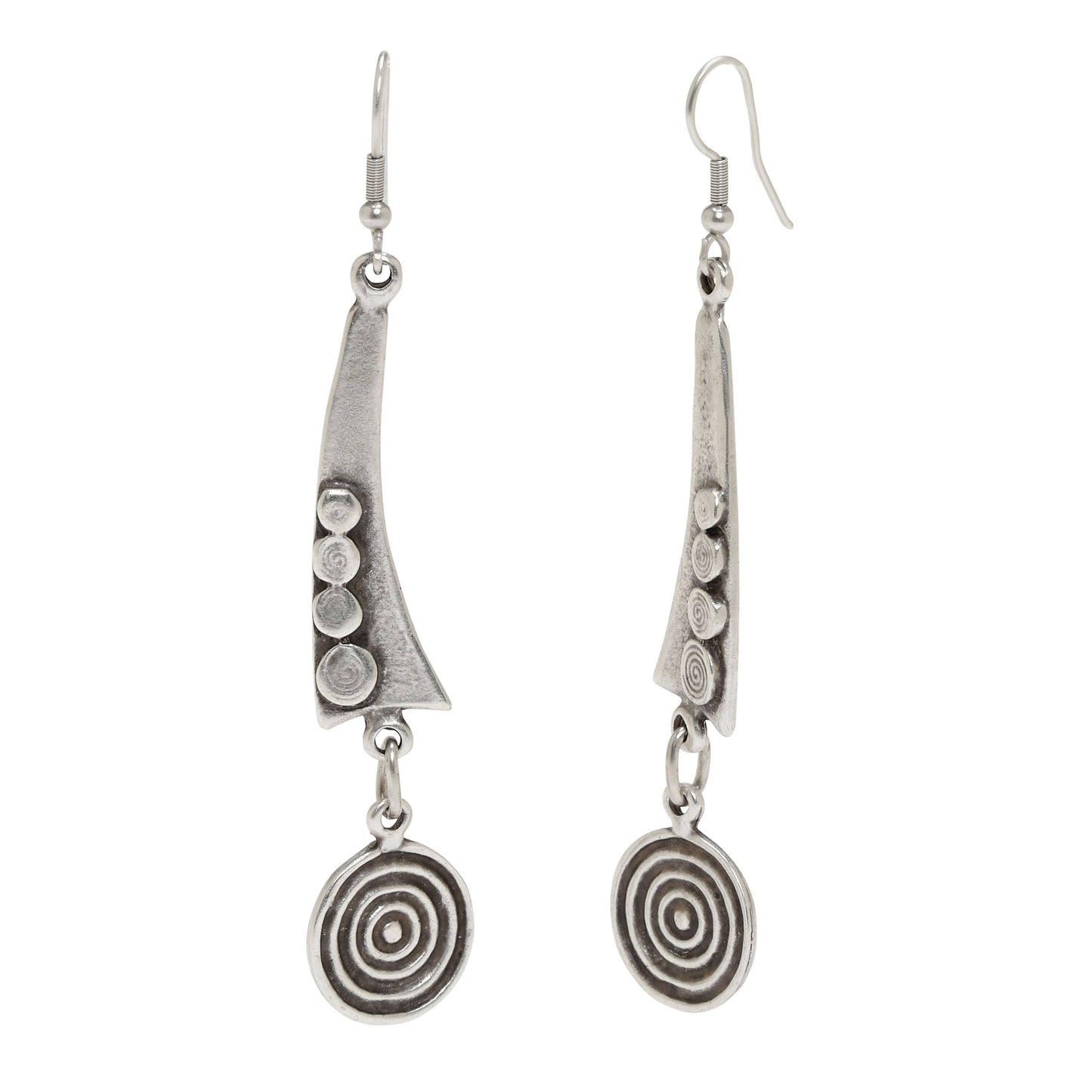 Chanour - Handmade Pewter Earings - 5069