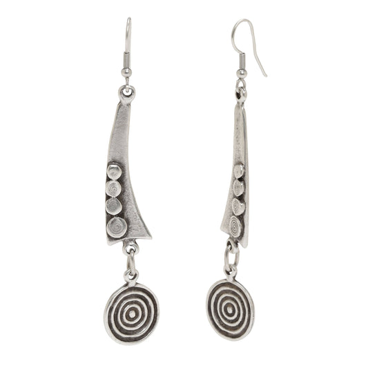 Chanour - Handmade Pewter Earings - 5069