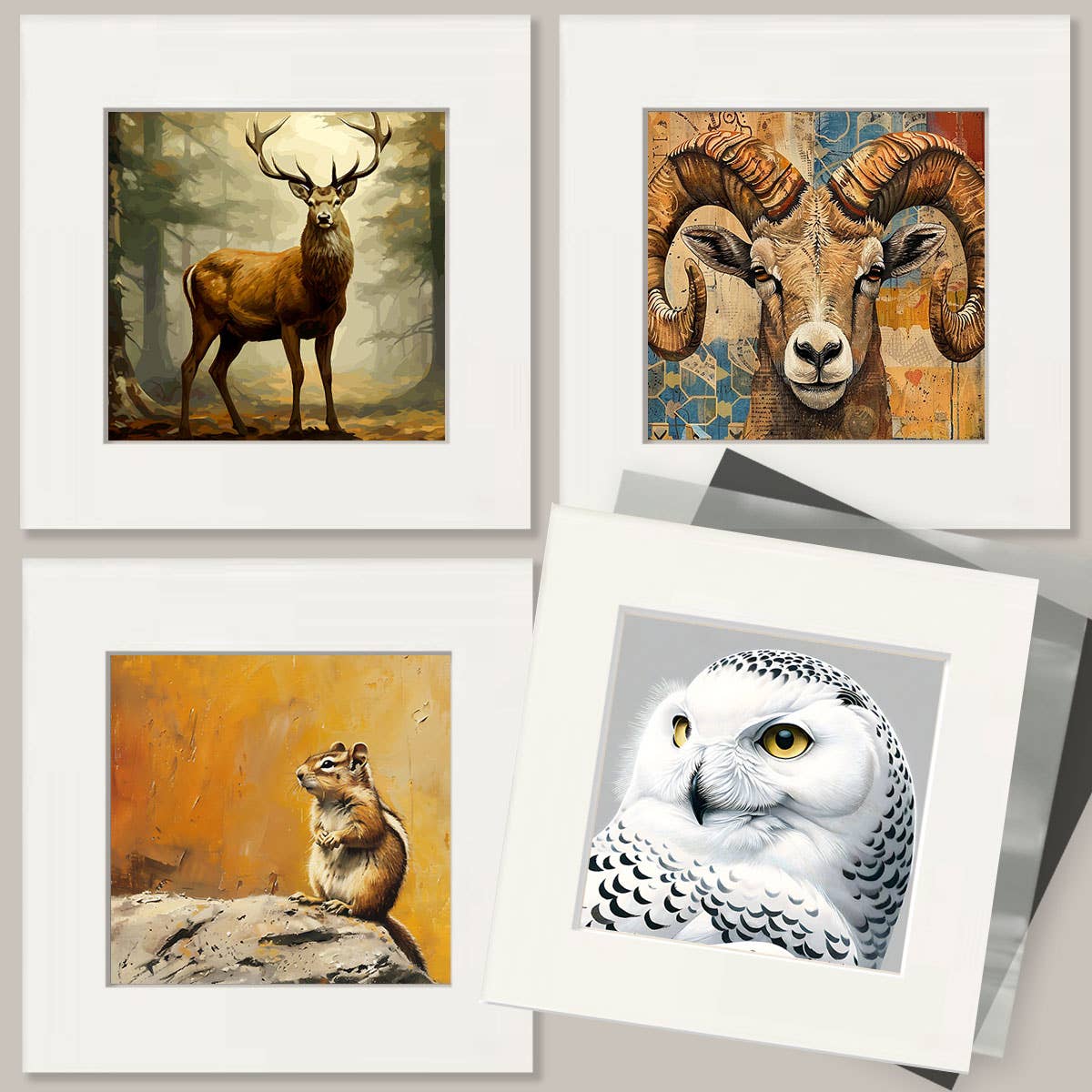 Mowbi - Buck Deer - Mowbi's Wildlife  8"x10" Art Print Collection