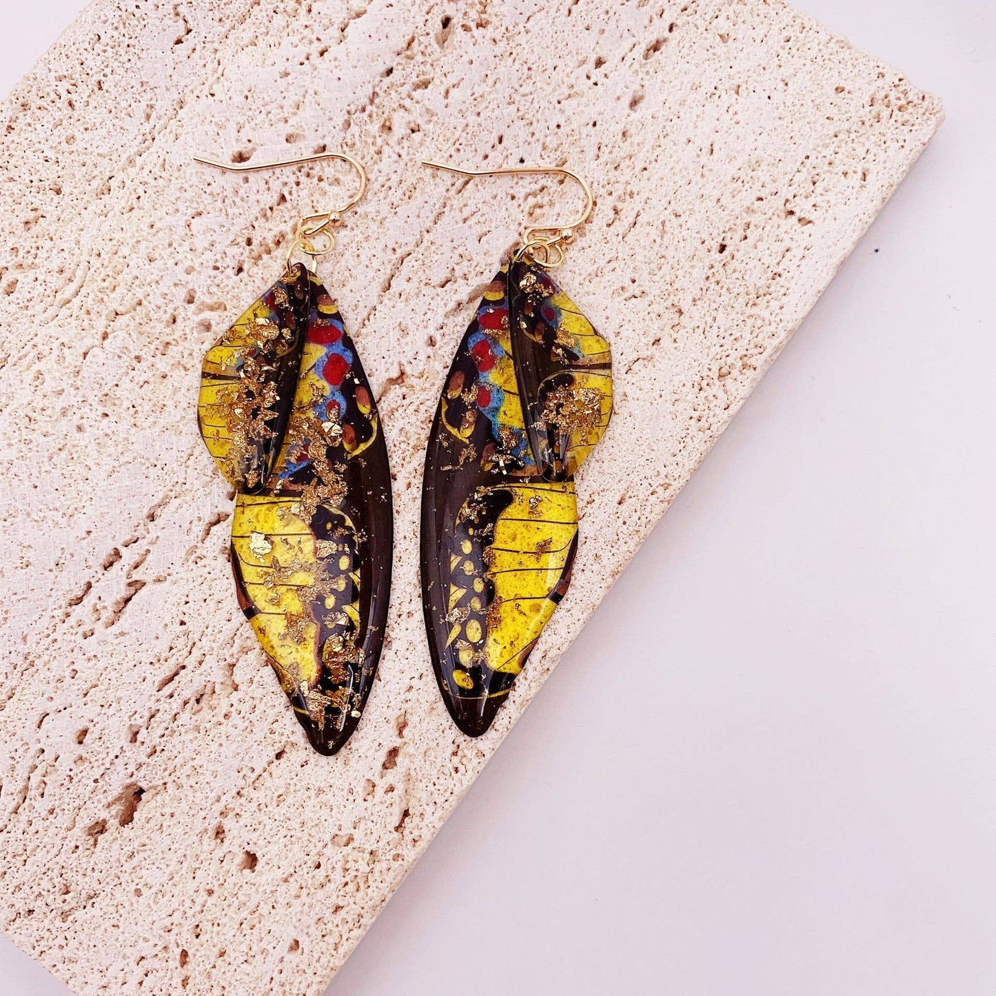 Mio Queena - Gradient Cicada Wings Butterfly Wings Earrings: 12#