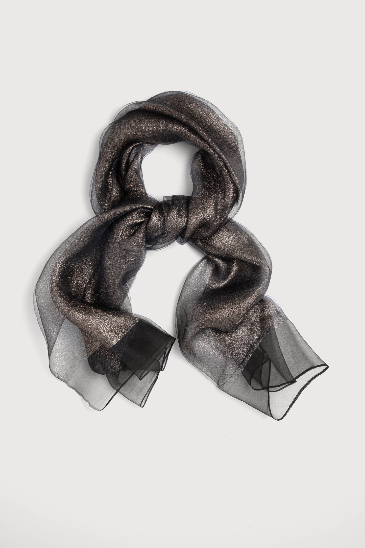 SAACHI - Silk Glimmer Scarf: Burgundy