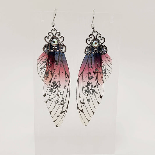 Mio Queena - Handmade Fairy Wings Earrings Insect Butterfly Wing: E