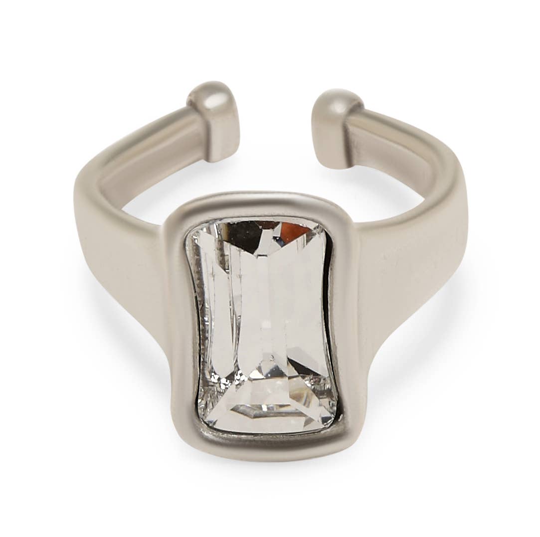 Chanour - Handmade Simon Brass Ring In Silver Plated - NR6090