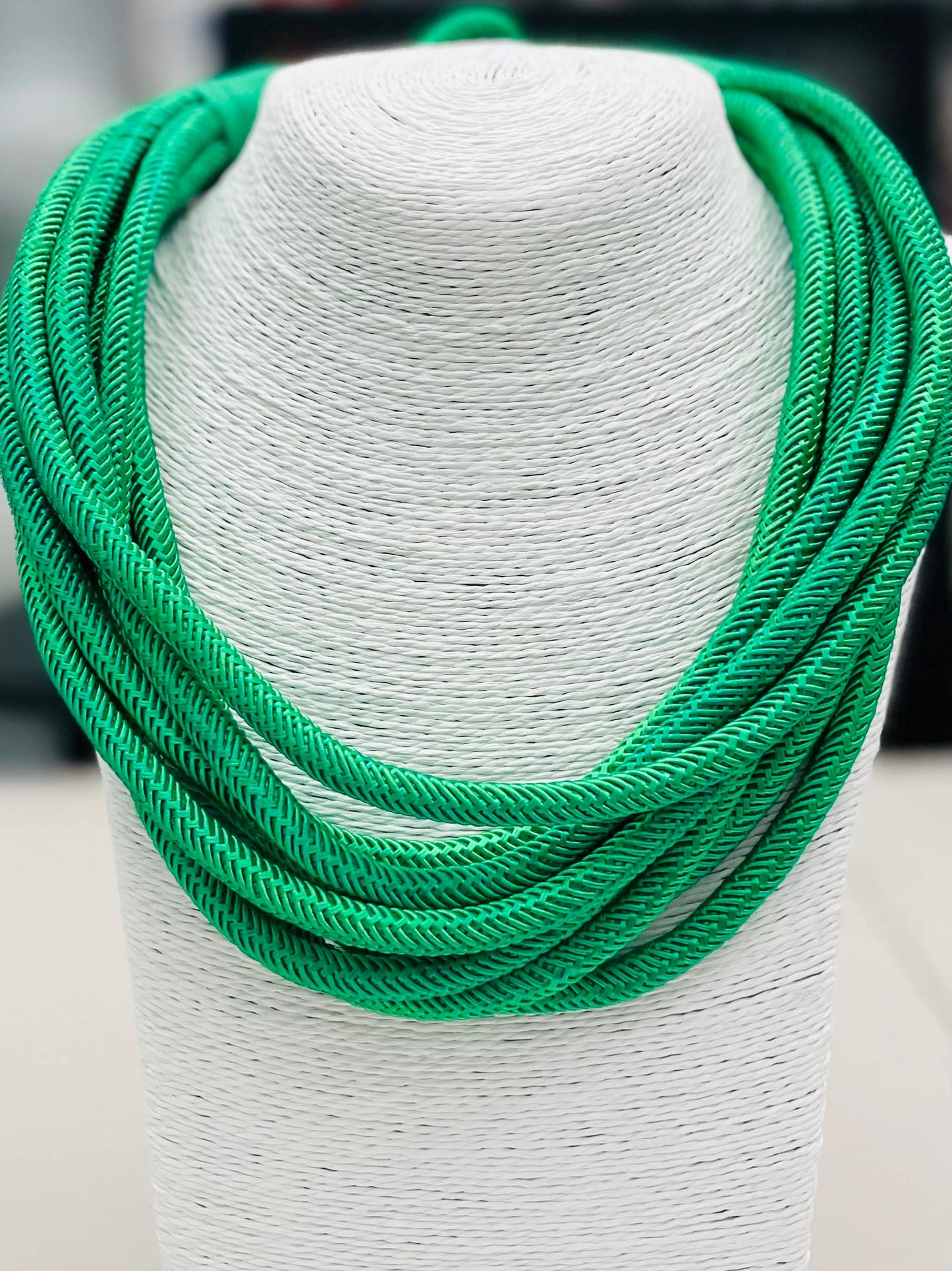 TWO FORTY TWO - "Original" Slub 8-Strand Necklace (kelly green) NK263