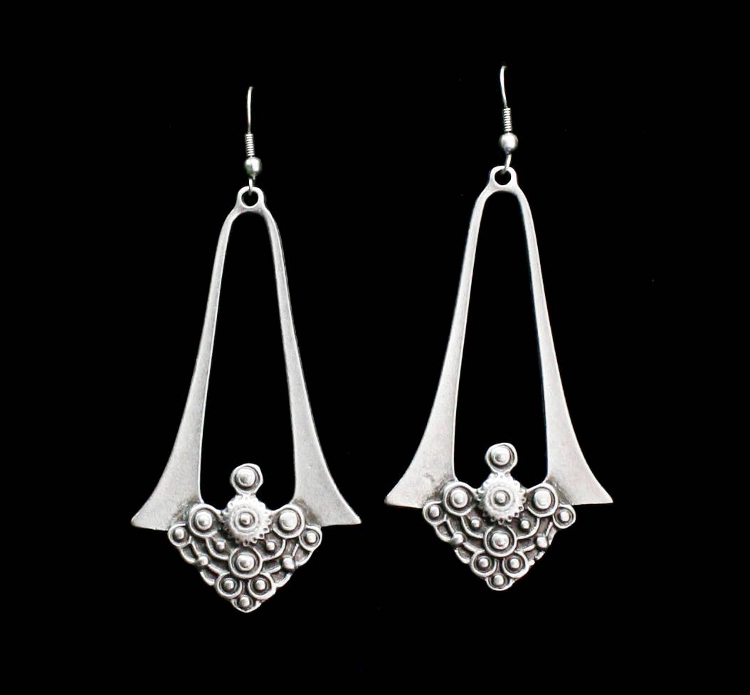 Chanour - Handmade Pewter Earrings - KU100