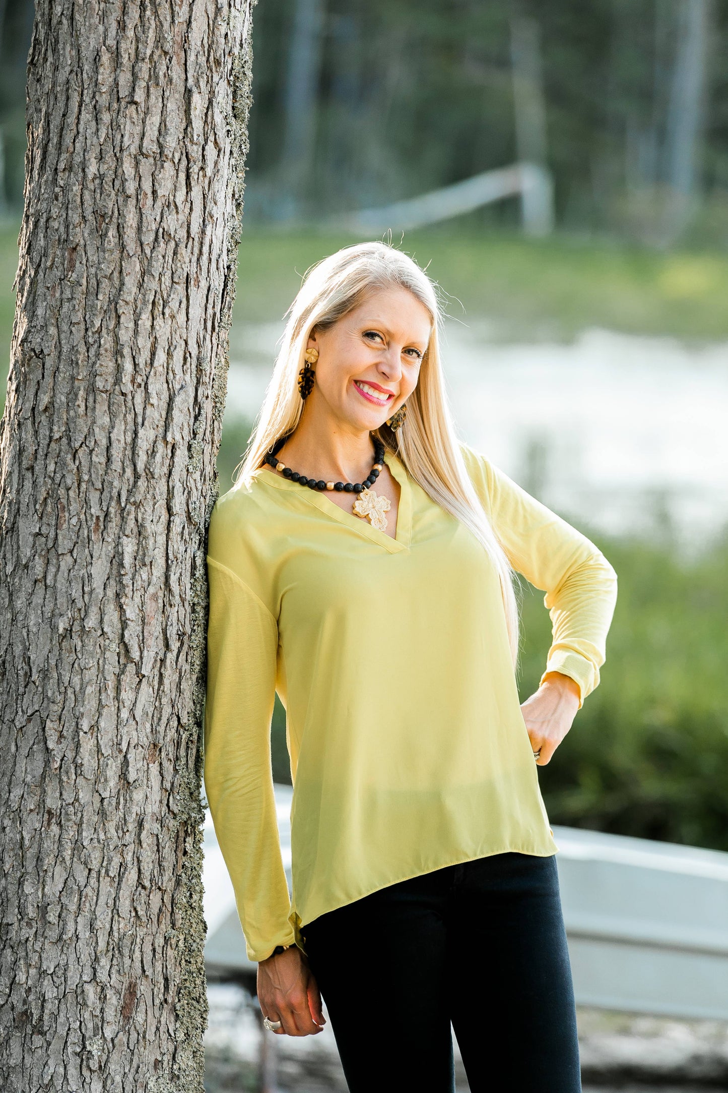 Hidden Truth Jewelry - Black Lava with Cherrie Cross Necklace