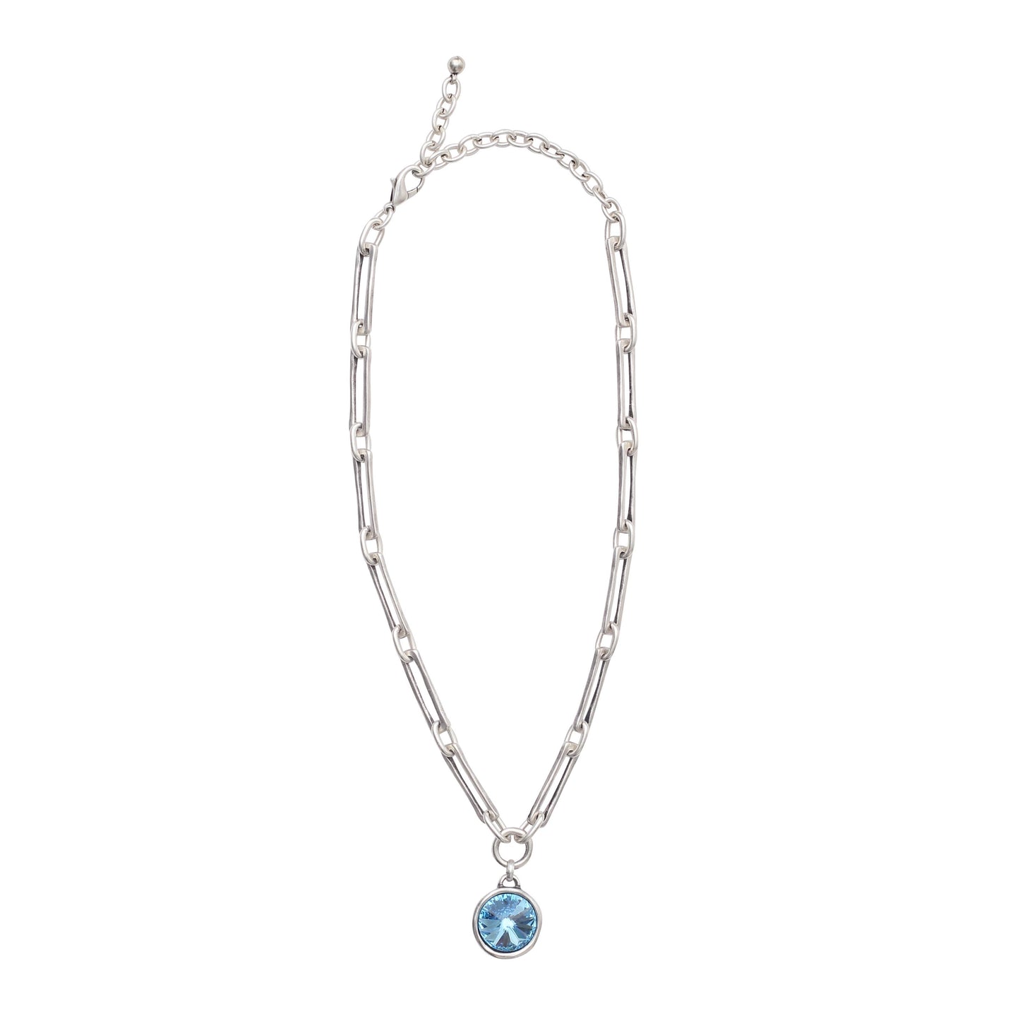 Chanour - Handmade Blue World Pewter Necklace - 3998