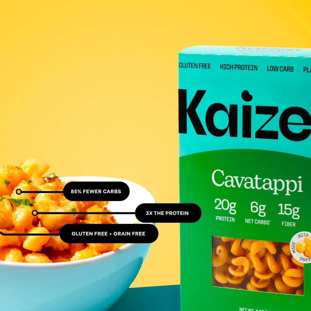 Kaizen Food Company - Cavatappi 6g Net Carb High Protein Pasta - Low Carb, Keto