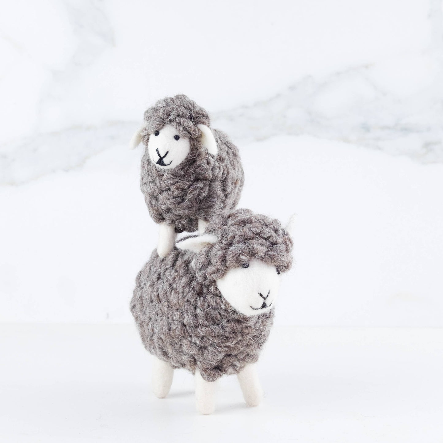 The Winding Road - Brown Wool Sheep: Large