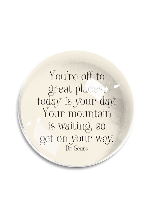 Ben's Garden - You're Off to Great Crystal Dome Paperweight // Min. Case 2