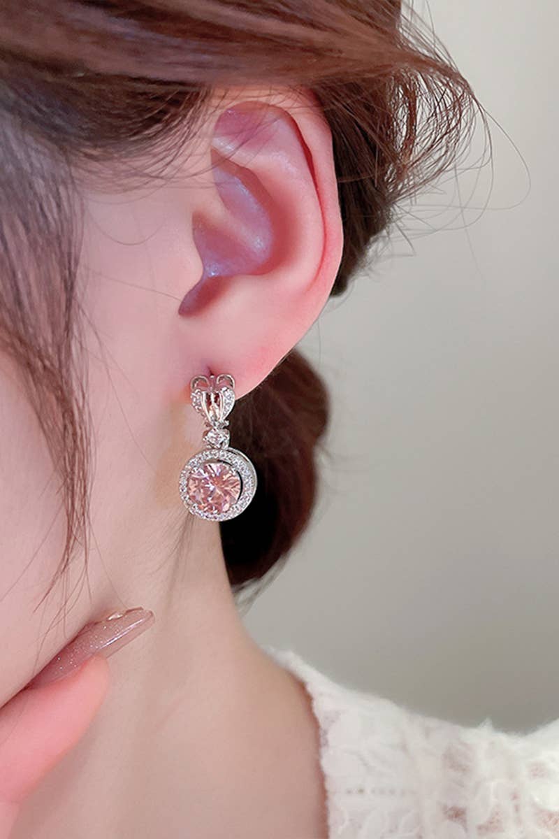 ACCITY - BEADS DECKED ROUND DANGLE EARRINGS_CWAJE0319: GOLD / (OS) 1