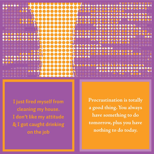 Drinks on Me - NAPKIN Procrastinate | Funny Party Gift | Cocktail Napkin