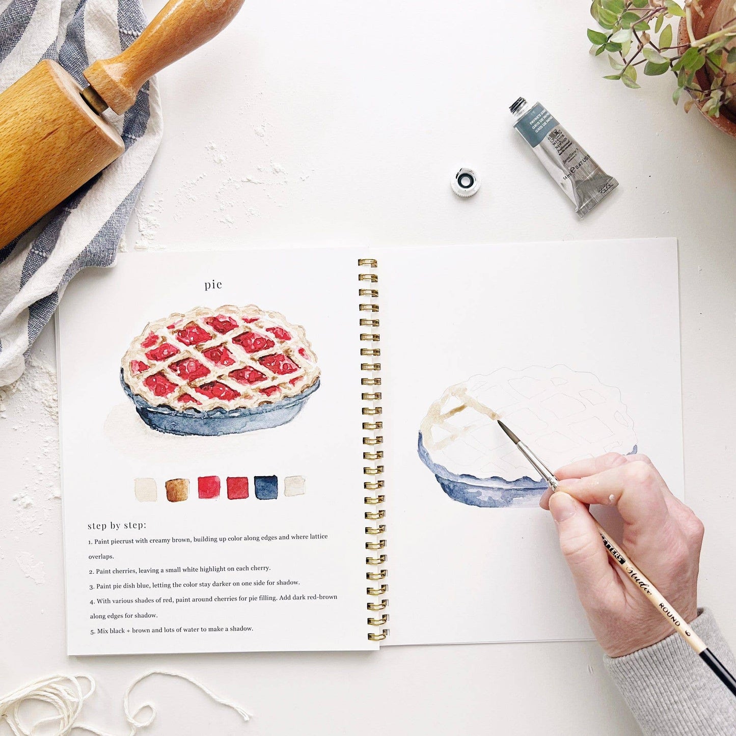 emily lex studio - Baking watercolor workbook