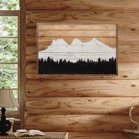 Kendrick Home - Three Sisters Mountains Left View: 24 x 16 x 1.5