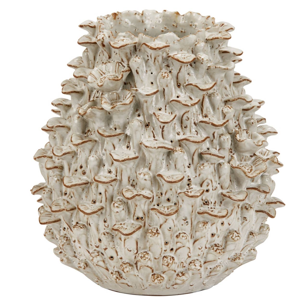 Continental Home - Hand Made White Coral Vase V174