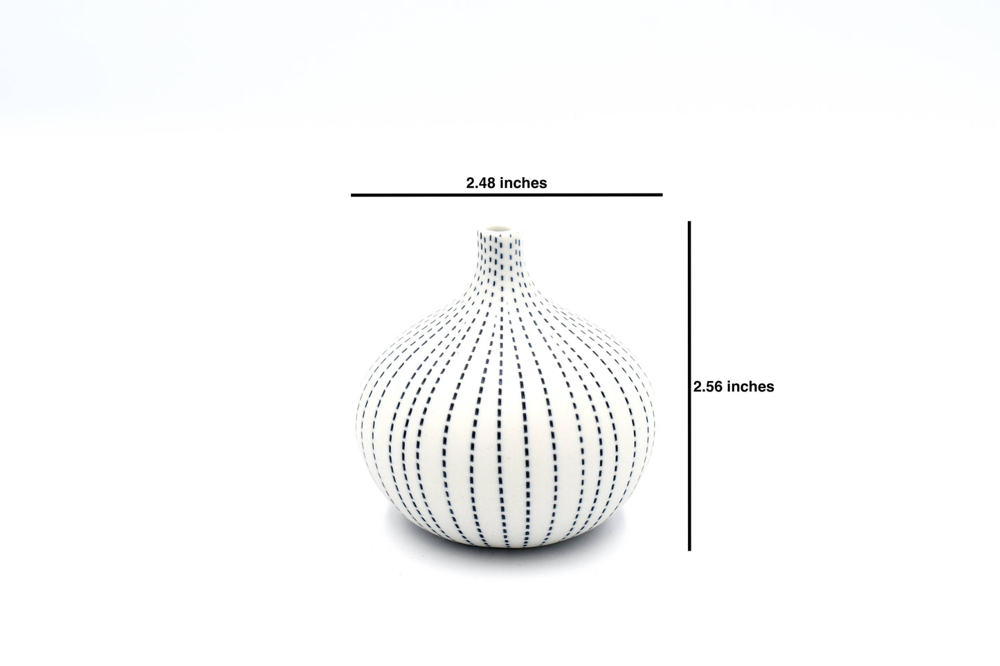 Art Floral Trading LLC - 192W26 CONGO TINY S - WO 26 Porcelain bud vase