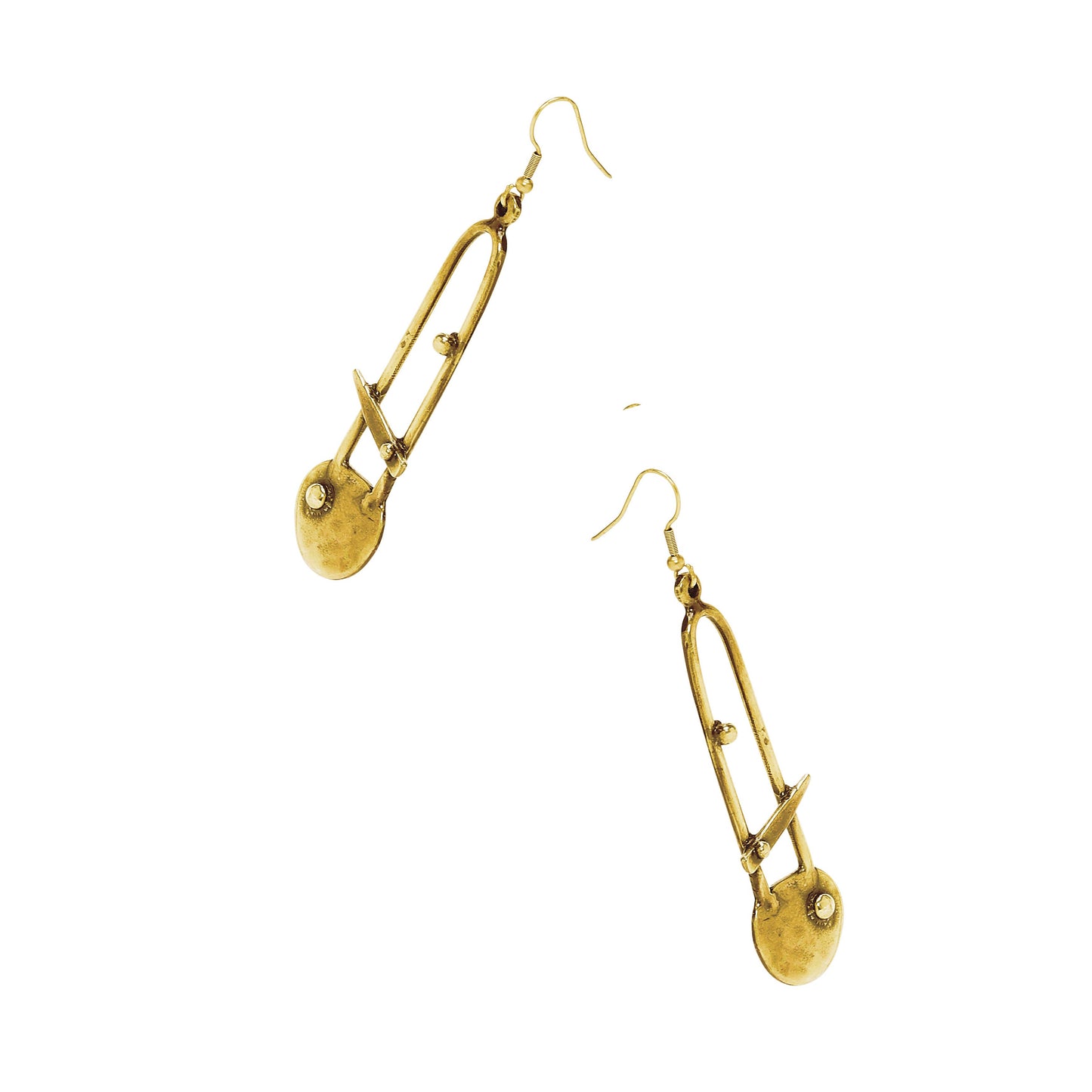 Chanour - Handmade Pewter Earrings - KU118 BRONZE