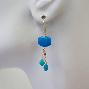 a.v. max - Semi Precious Dangle Earrings: Berry