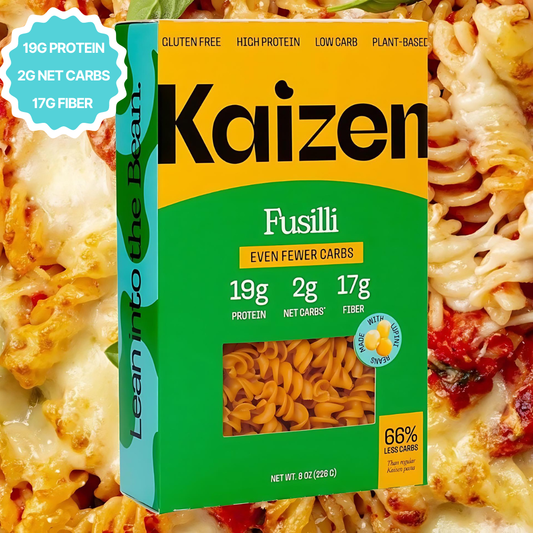Kaizen Food Company - Fusilli 2g Net Carb High Protein Pasta - Fewer Carbs, Keto