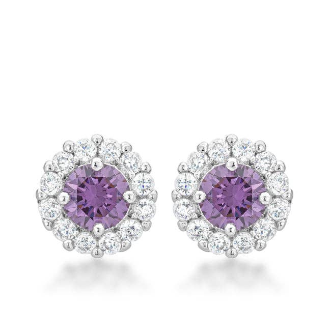 JGoodin - Bella Bridal Earrings in Purple