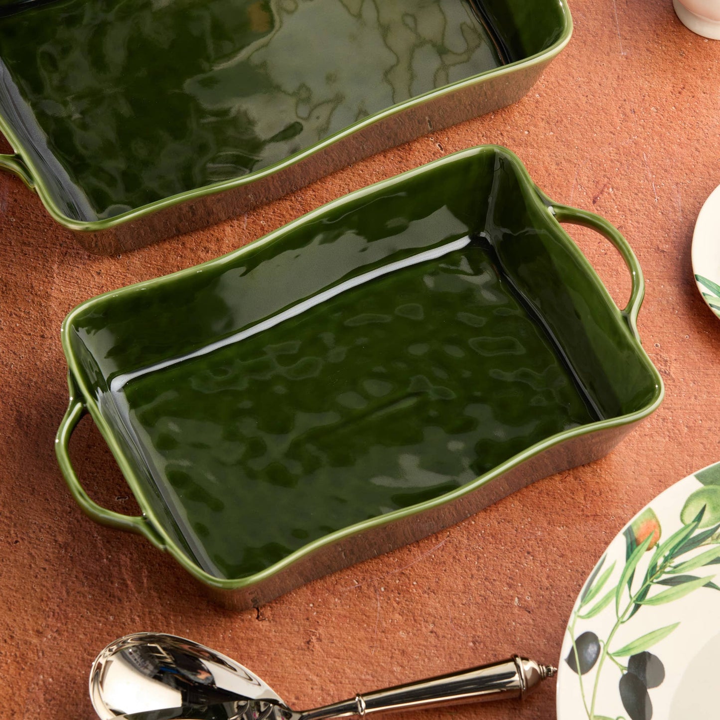 Certified International - Harvest Fields Medium Rectangular Baker 14x 8.75x2.75in