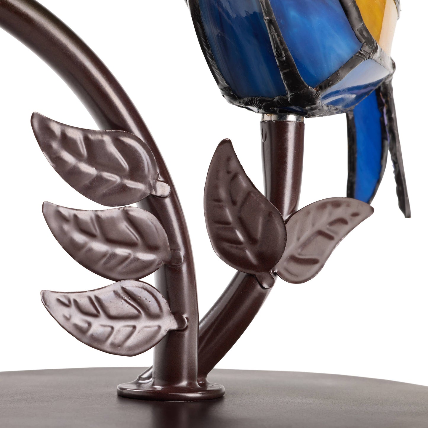 River of Goods - 15"H Tiffany-Style Stained Glass Bird Novelty Table Lamp