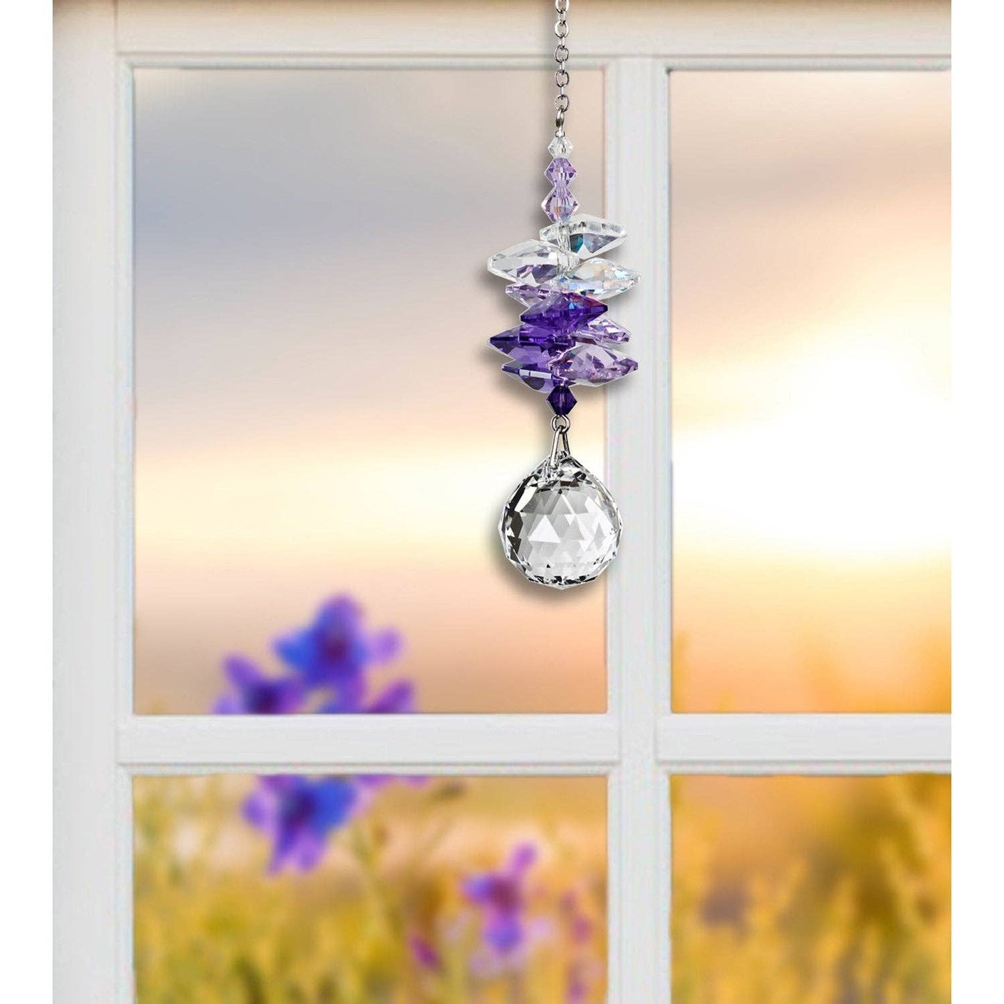 Woodstock Chimes - Crystal Sunrise Cascade™ - Purple