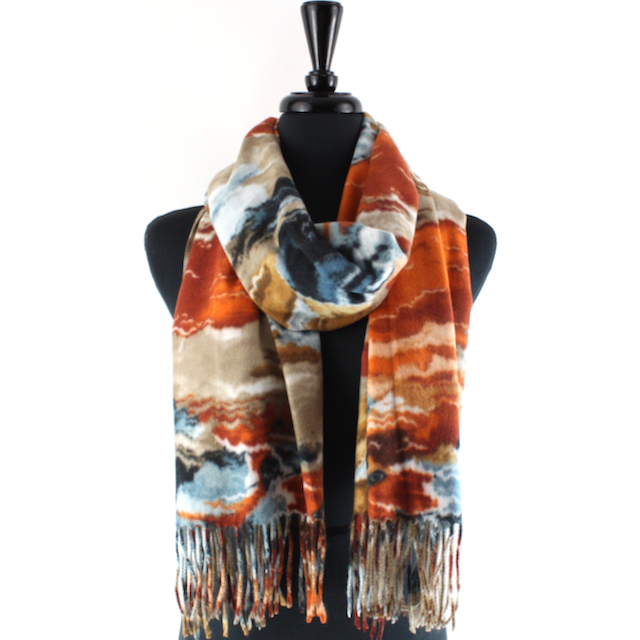 Pretty Persuasions - S23290 Cloudy Skies Scarf: 01 Fuchsia