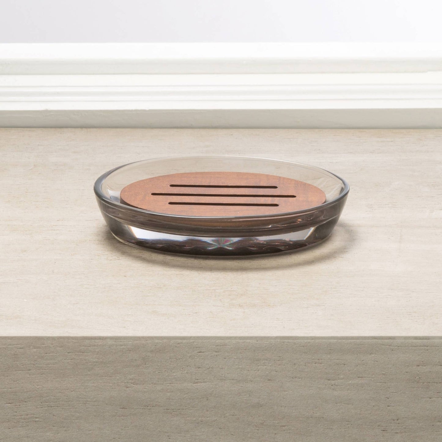 Moda at Home Enterprises, Ltd - Vaso Soap Dish Glass : Green