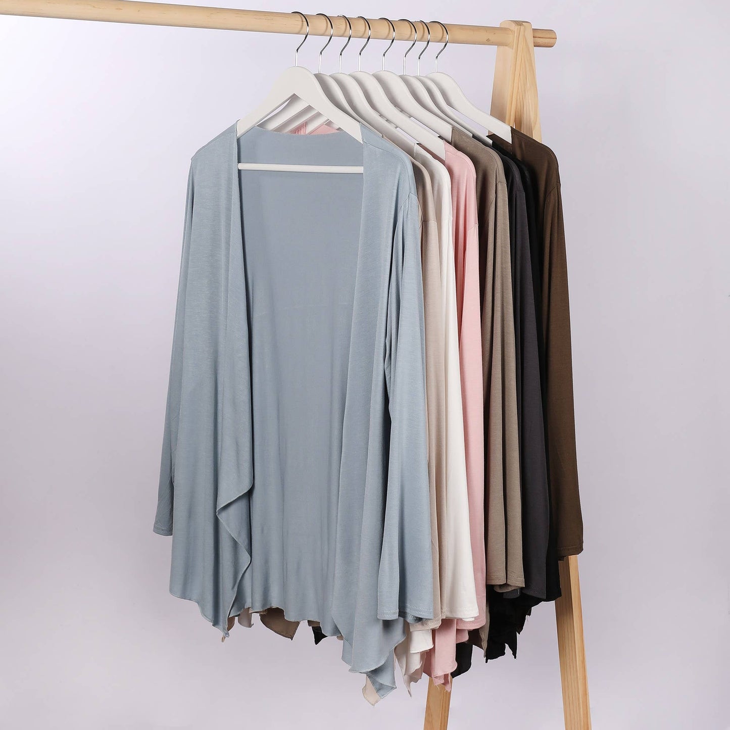 Hope & Sunshine - Modal Long Sleeve Cardigan For Women: Navy / XL