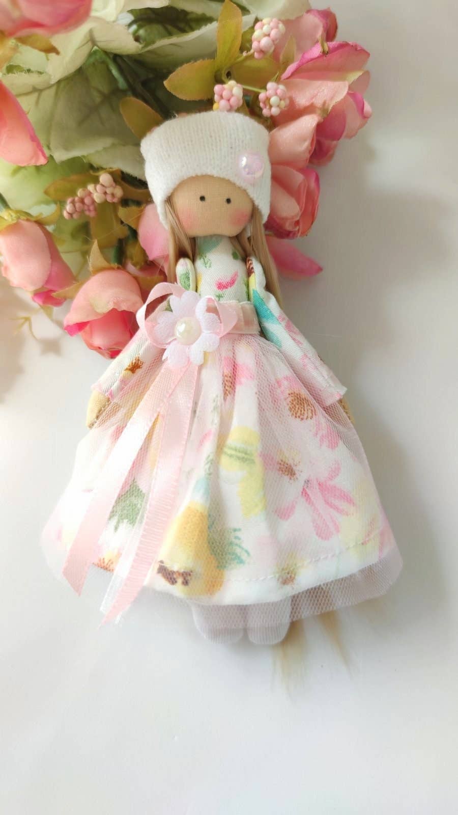 ChernikovaNataliya - Handmade Miniature Cloth Fairy Rag Doll: Blue