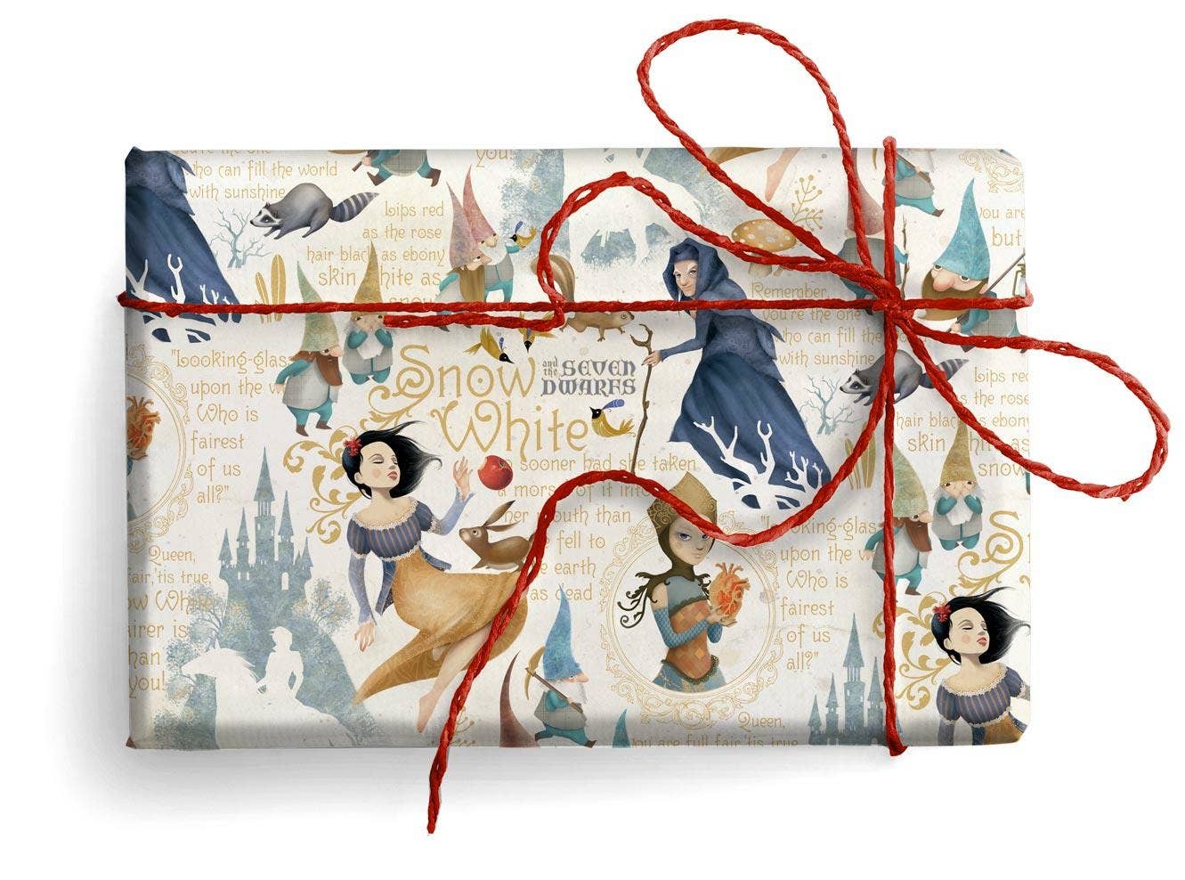 San Lorenzo Design - Florentine Wrapping Paper, Large Sheets 27.5 x 39 in.: Red Riding Hood