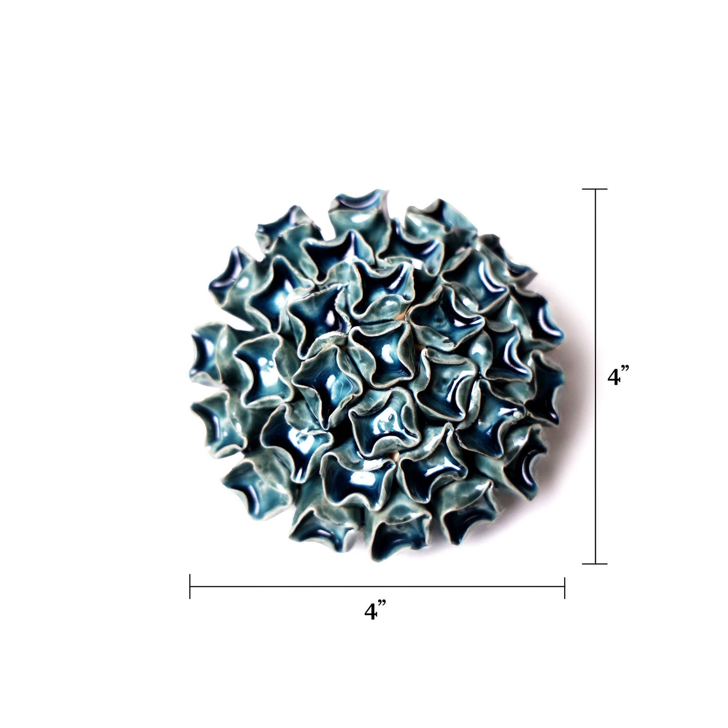 Chive - Ceramic Flower & Faux Succulent Collection 12: Flower Green