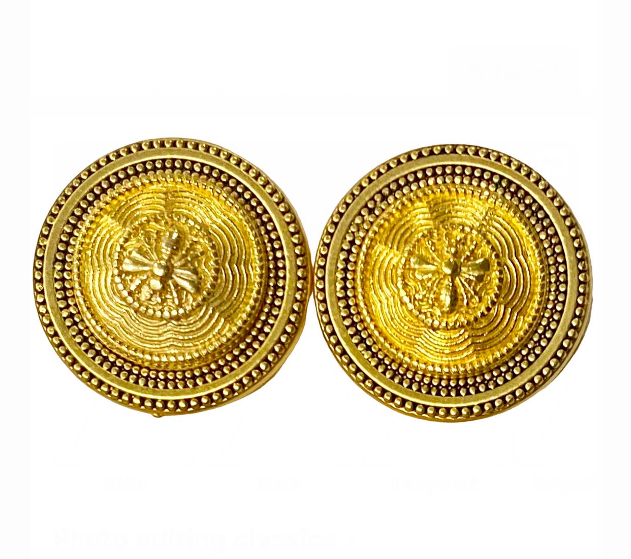 MagneButton - Antique Bee Silver & Gold: Gold