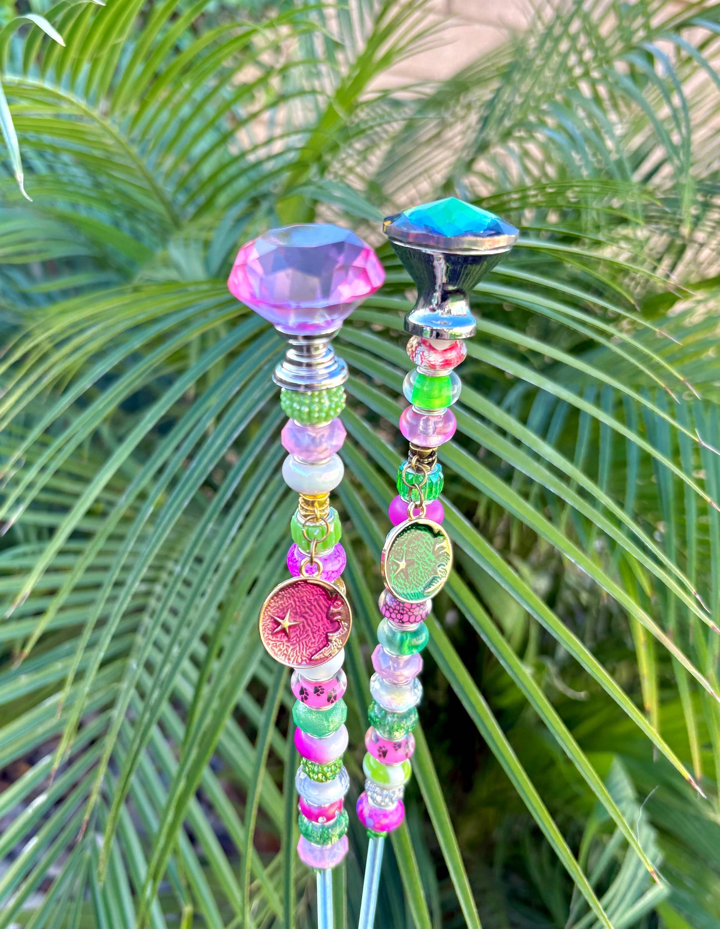 Sea of Bliss Shop - Wicked Fairy Garden Stakes: No Charm / 13”