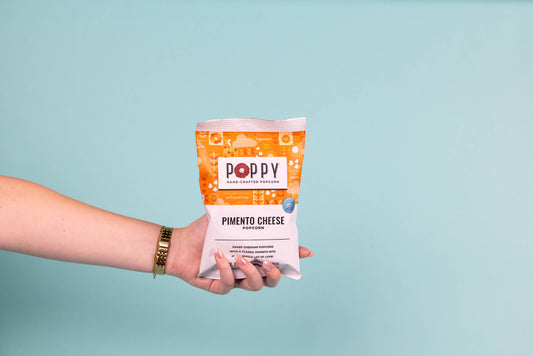 Poppy Hand-Crafted Popcorn - Pimento Cheese Snack Bag
