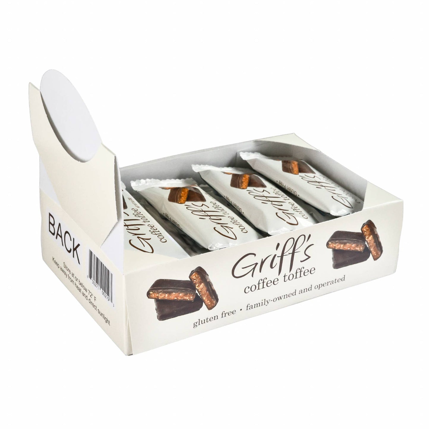 Griff's Toffee - Griff's Coffee Toffee - 1oz Dark Chocolate Toffee