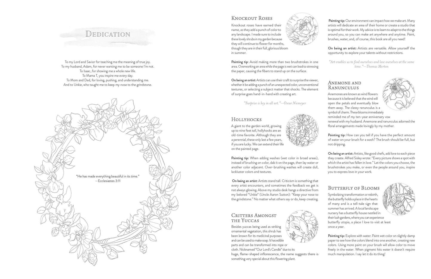 Schiffer Publishing - Kristy's Summer Cutting Garden: A Watercoloring Book