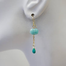 Load image into Gallery viewer, a.v. max - Semi Precious Dangle Earrings: Berry