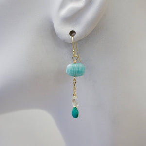 a.v. max - Semi Precious Dangle Earrings: Berry