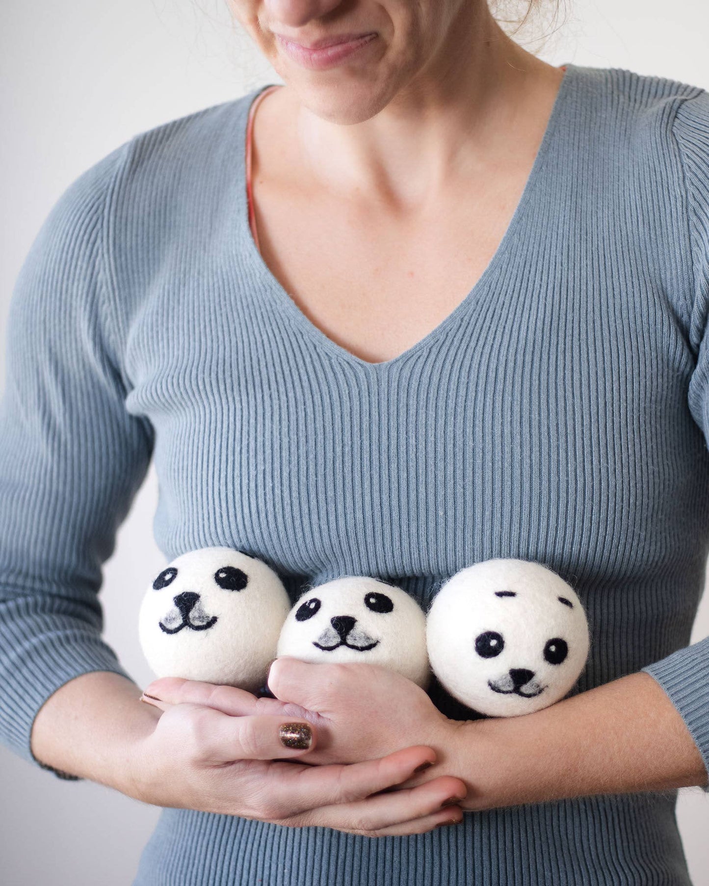 Friendsheep - Baby Seals Eco Wool Dryer Balls - Set of 3: PACKAGE FREE